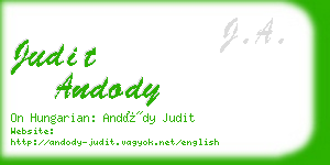 judit andody business card